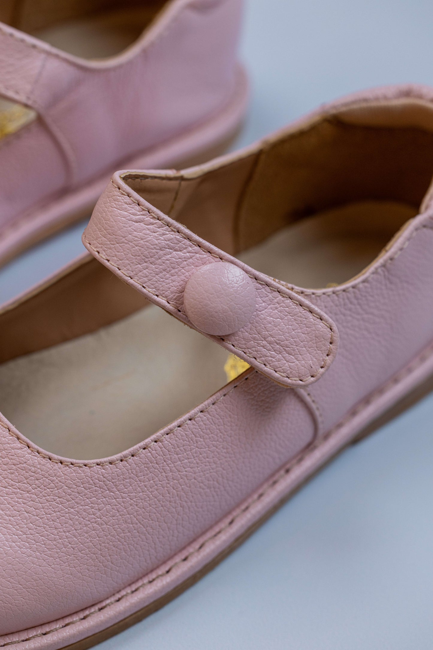 Sapato Infantil Ananás Olga Couro Rosa Bebê