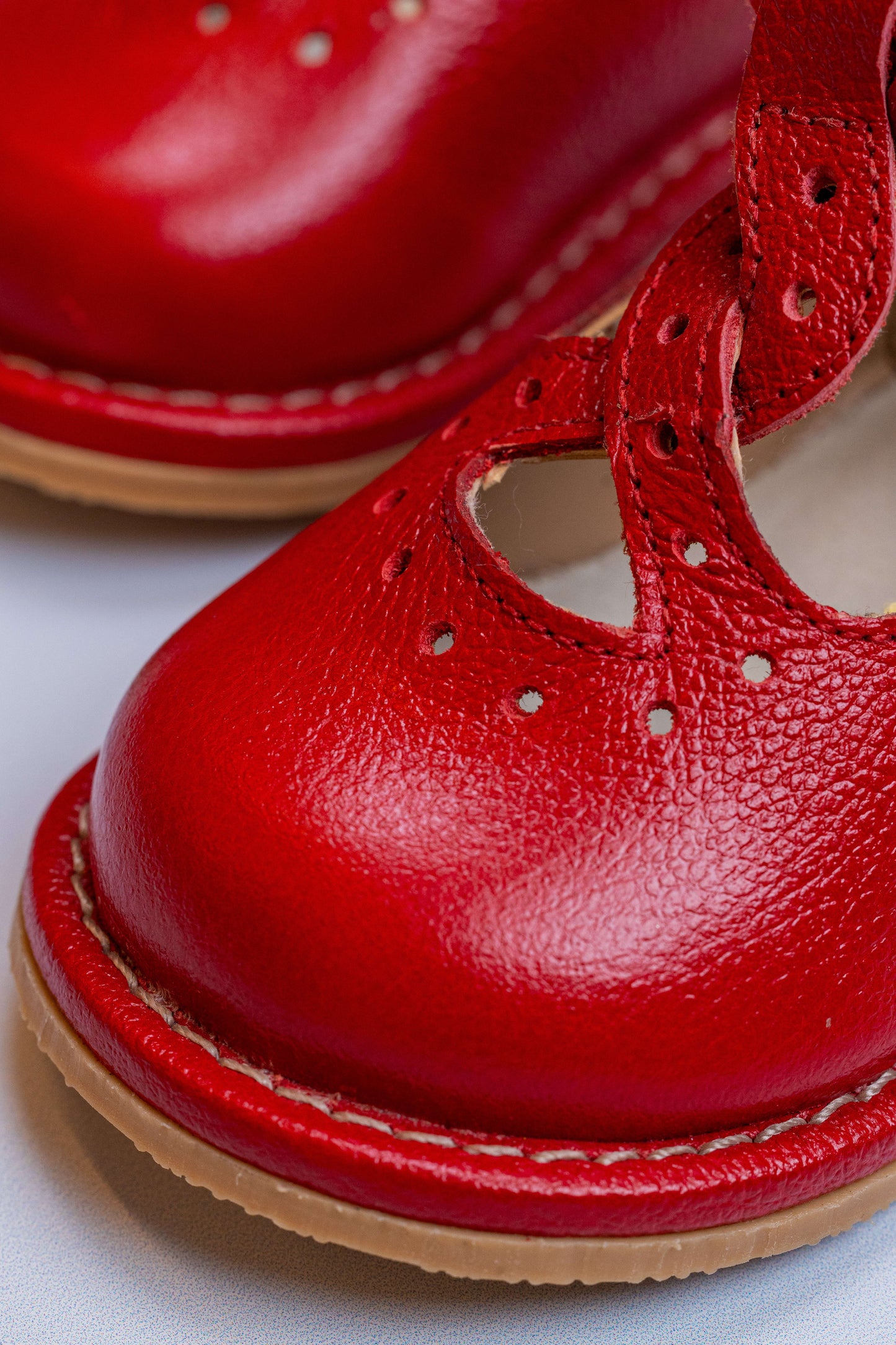 Sapato Infantil Ananás Juliet Couro Vermelho