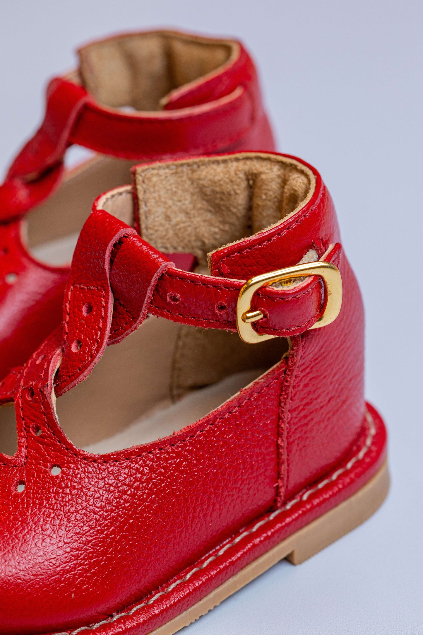 Sapato Infantil Ananás Juliet Couro Vermelho