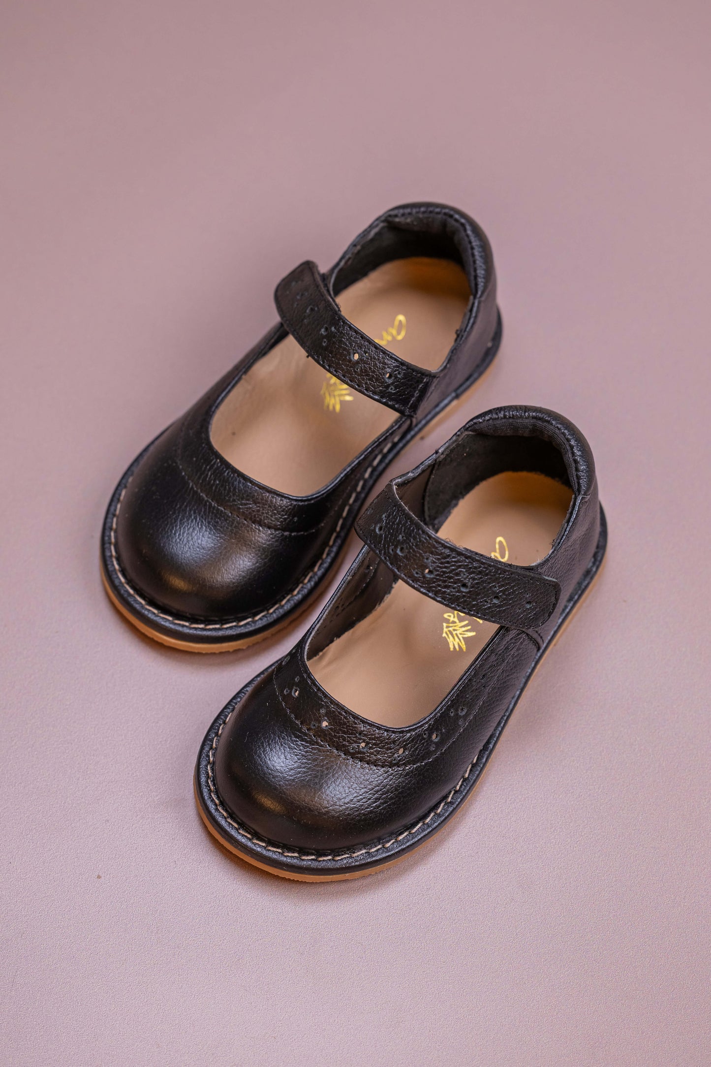 Sapato Infantil Ananás Olympia Couro Preto