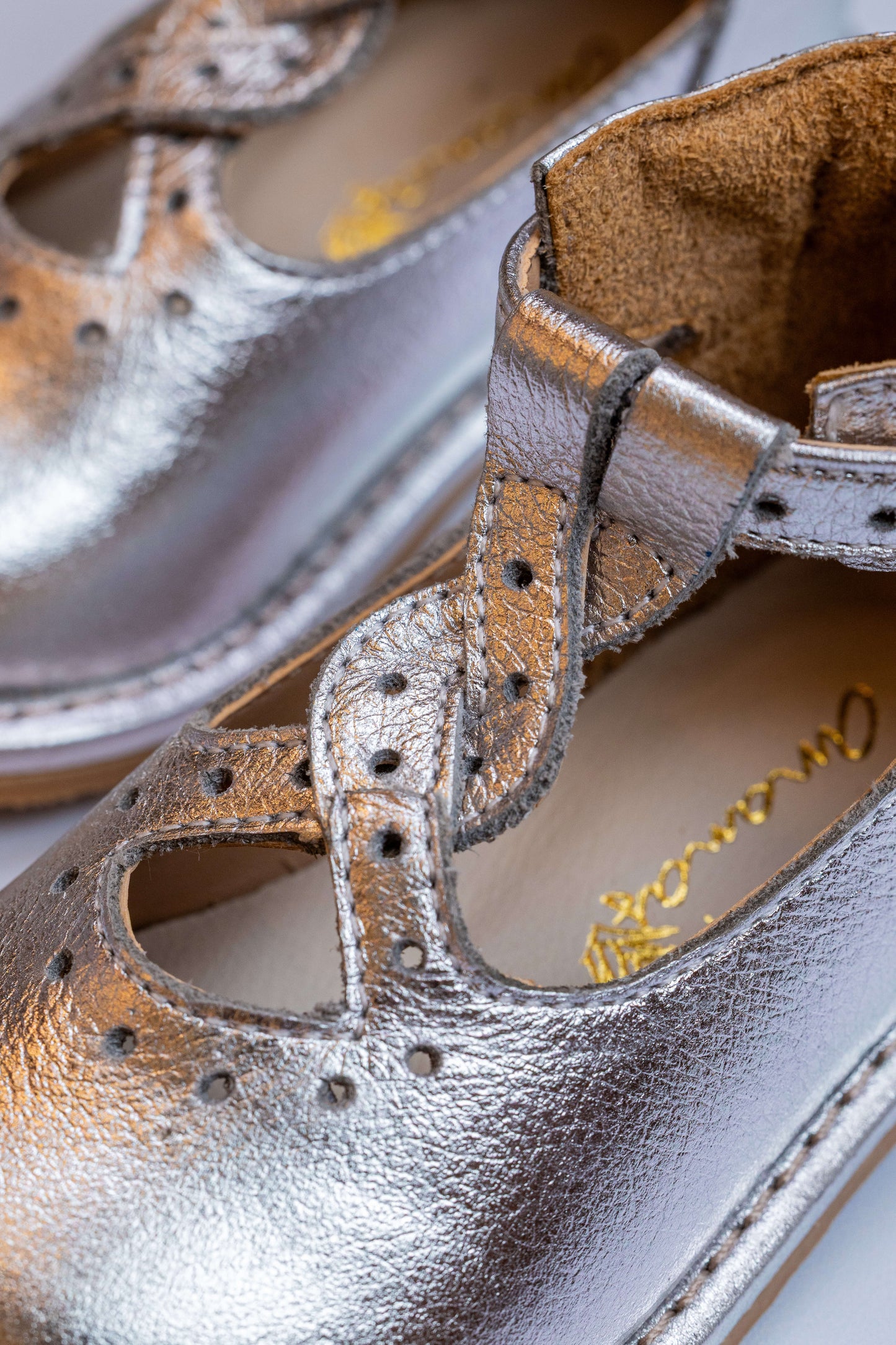 Sapato Infantil Ananás Juliet Metalizado Prata