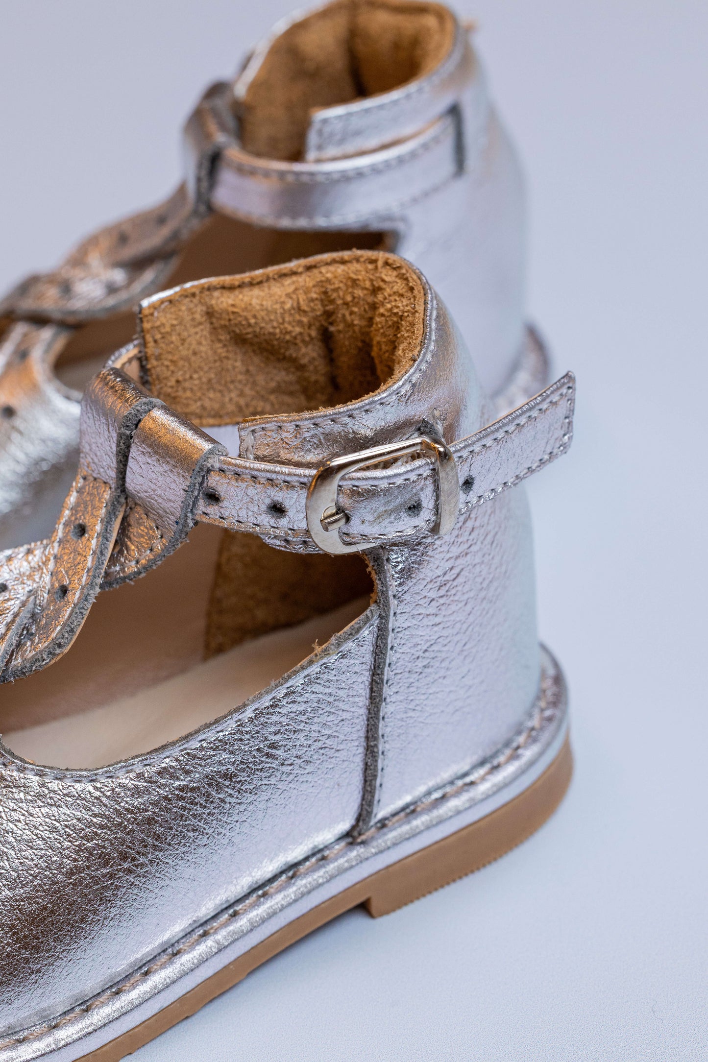 Sapato Infantil Ananás Juliet Metalizado Prata