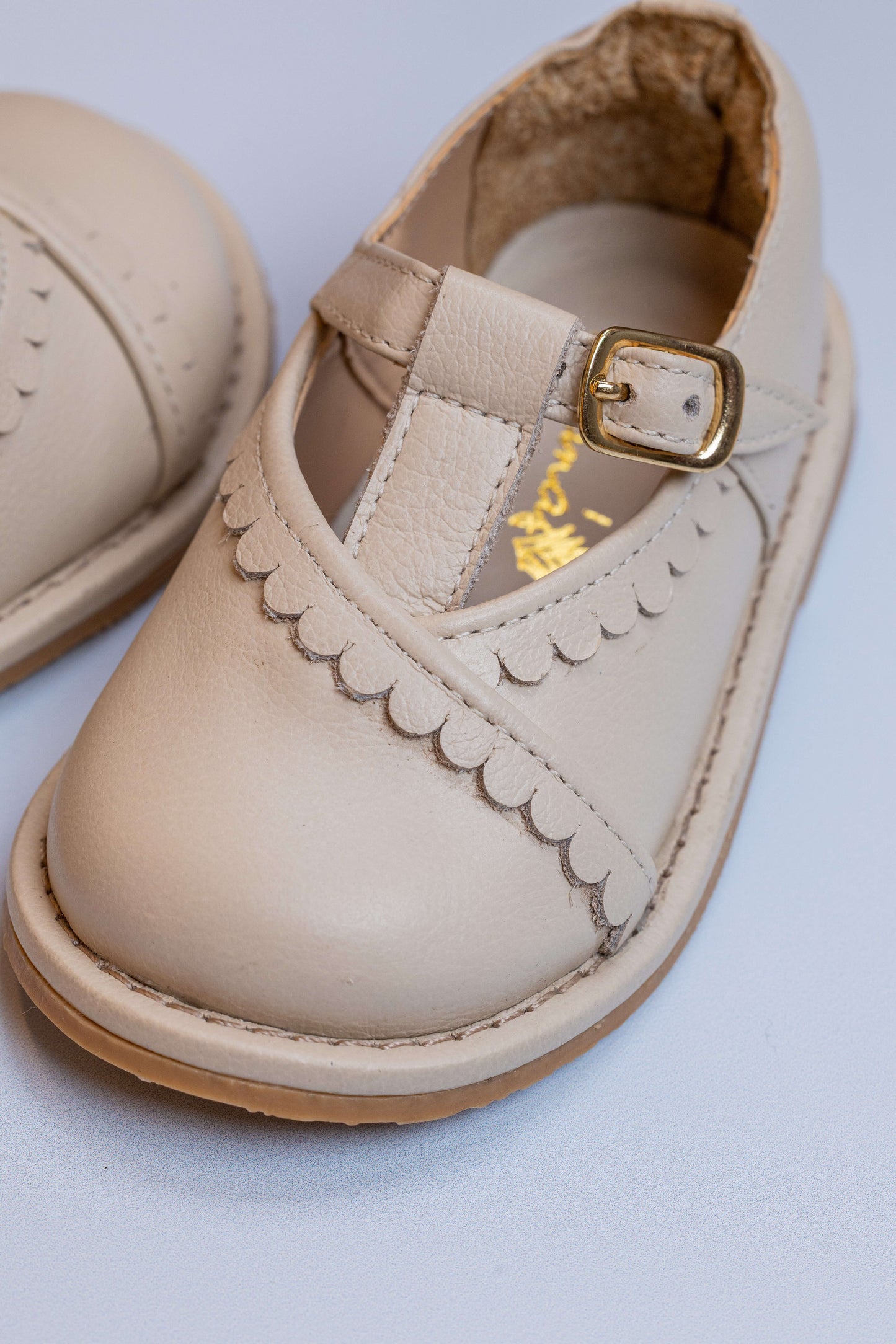 Sapato Infantil Ananás Sienna Couro Marfim