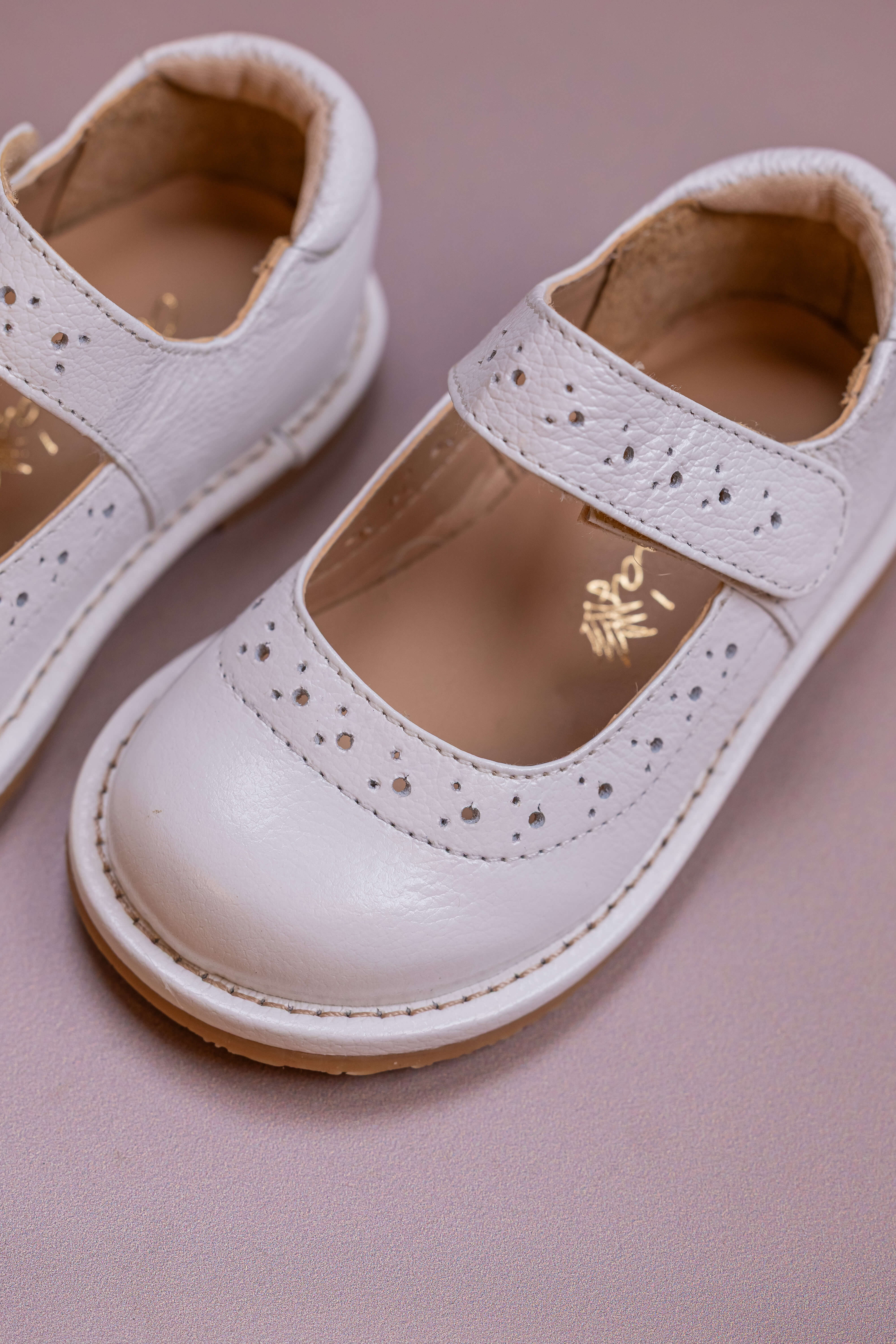 Sapato Infantil Ananás Olympia Couro Branco – meuananas
