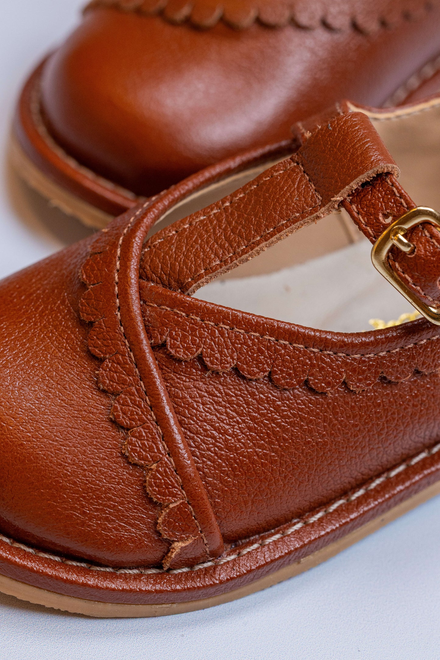Sapato Infantil Ananás Sienna Couro Caramelo