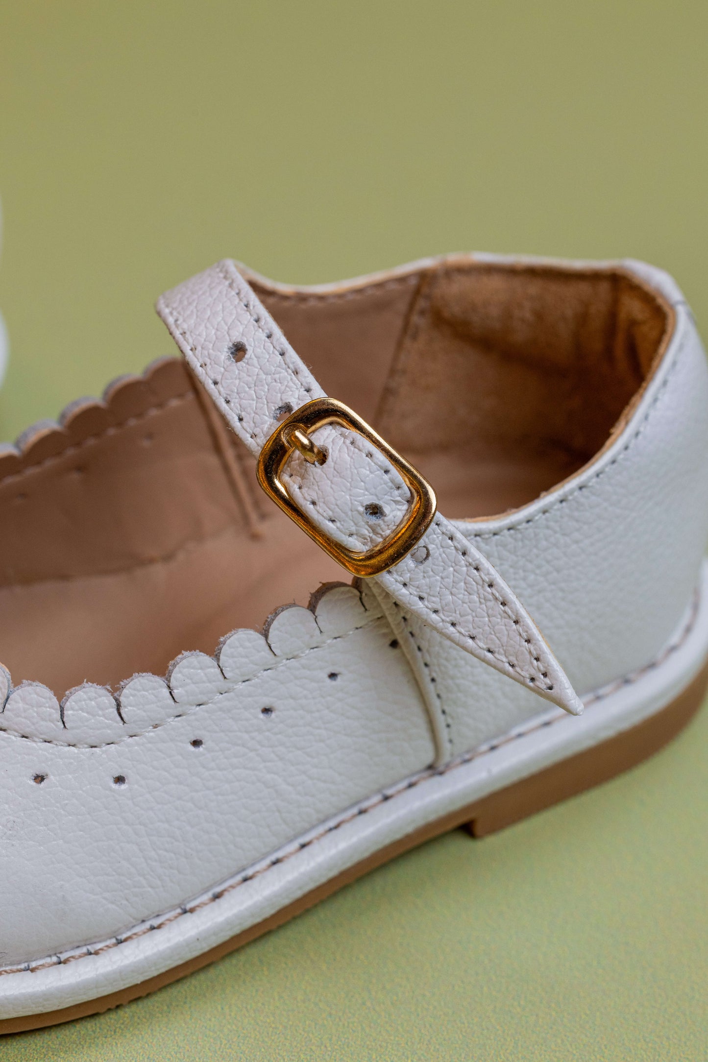 Sapato Infantil Ananás Charlotte Couro Branco