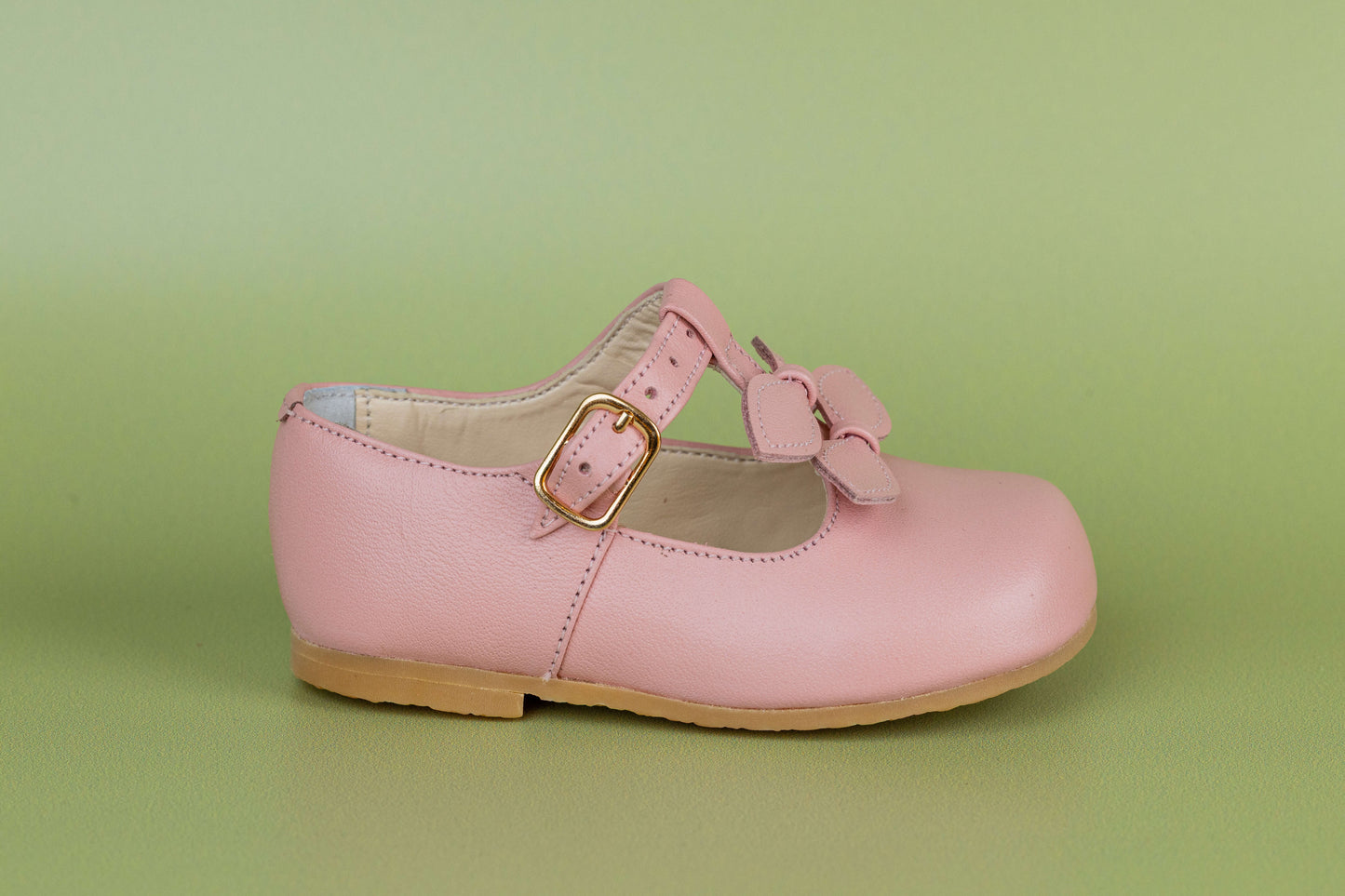 Sapato Infantil Ananás Sylvie Couro Rosa Bebê