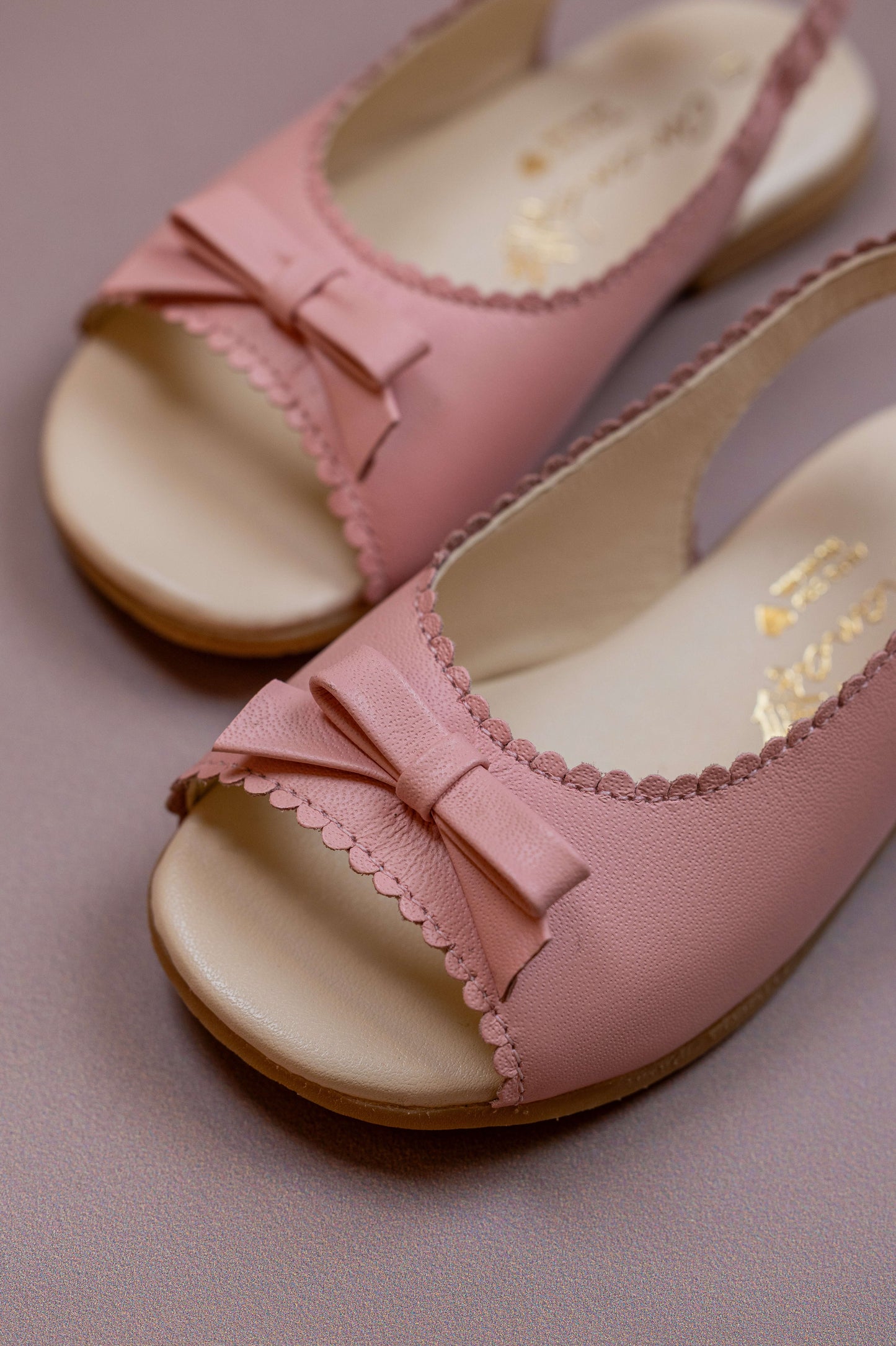 Sandália Infantil Ananás Maria Couro Rosa Bebê