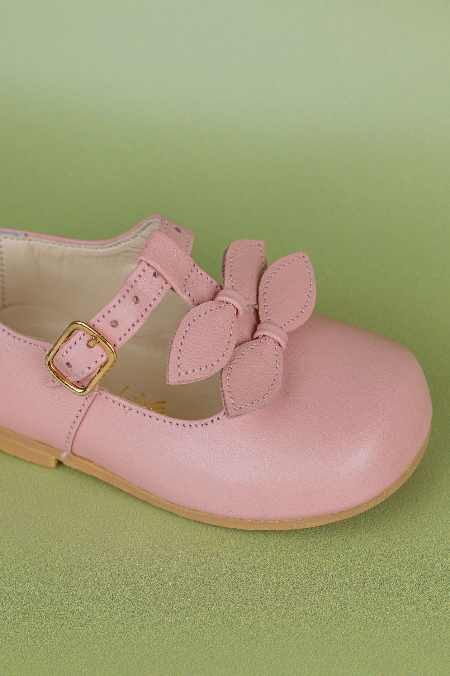 Sapato Infantil Ananás Sylvie Couro Rosa Bebê