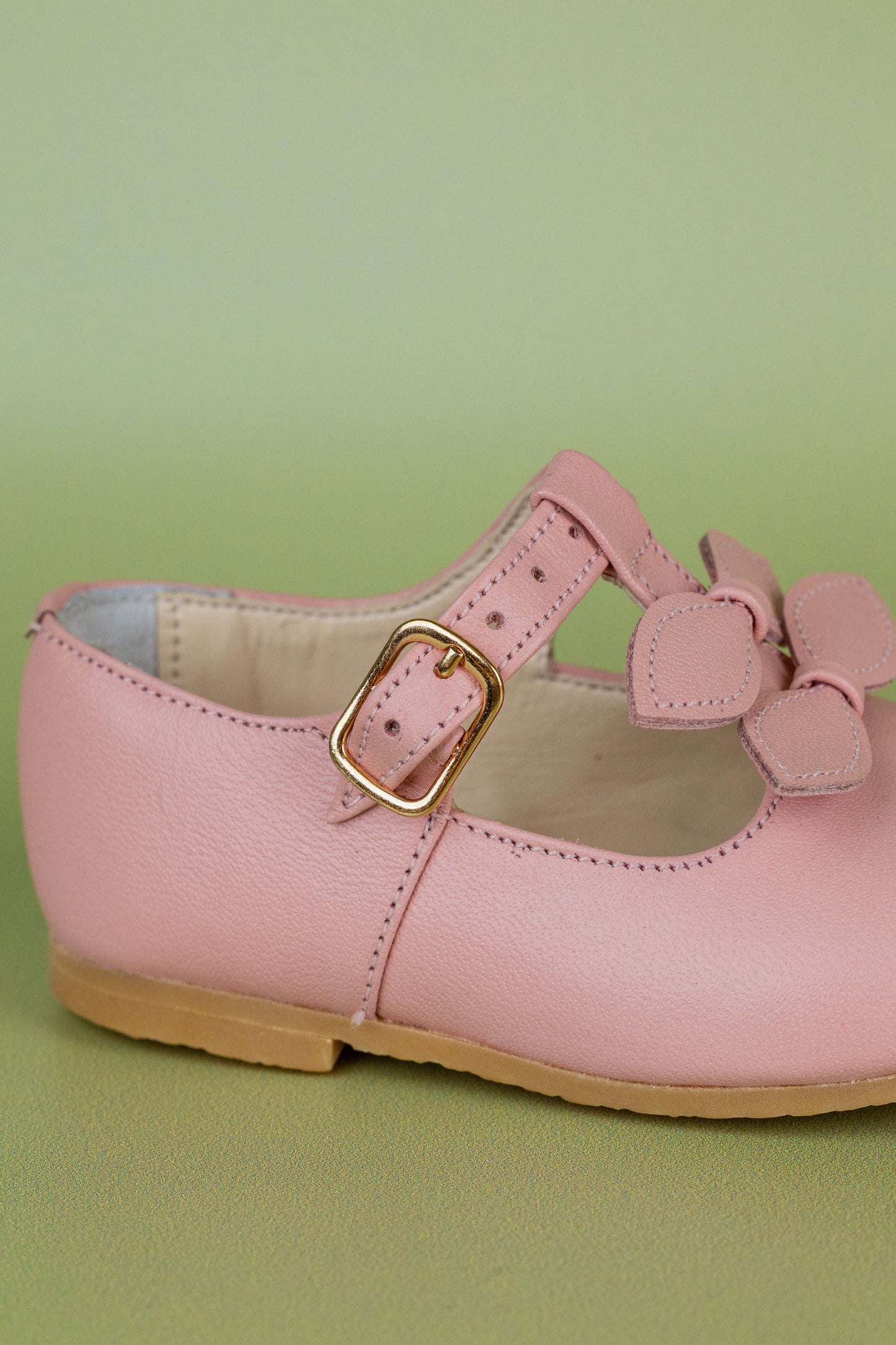 Sapato Infantil Ananás Sylvie Couro Rosa Bebê