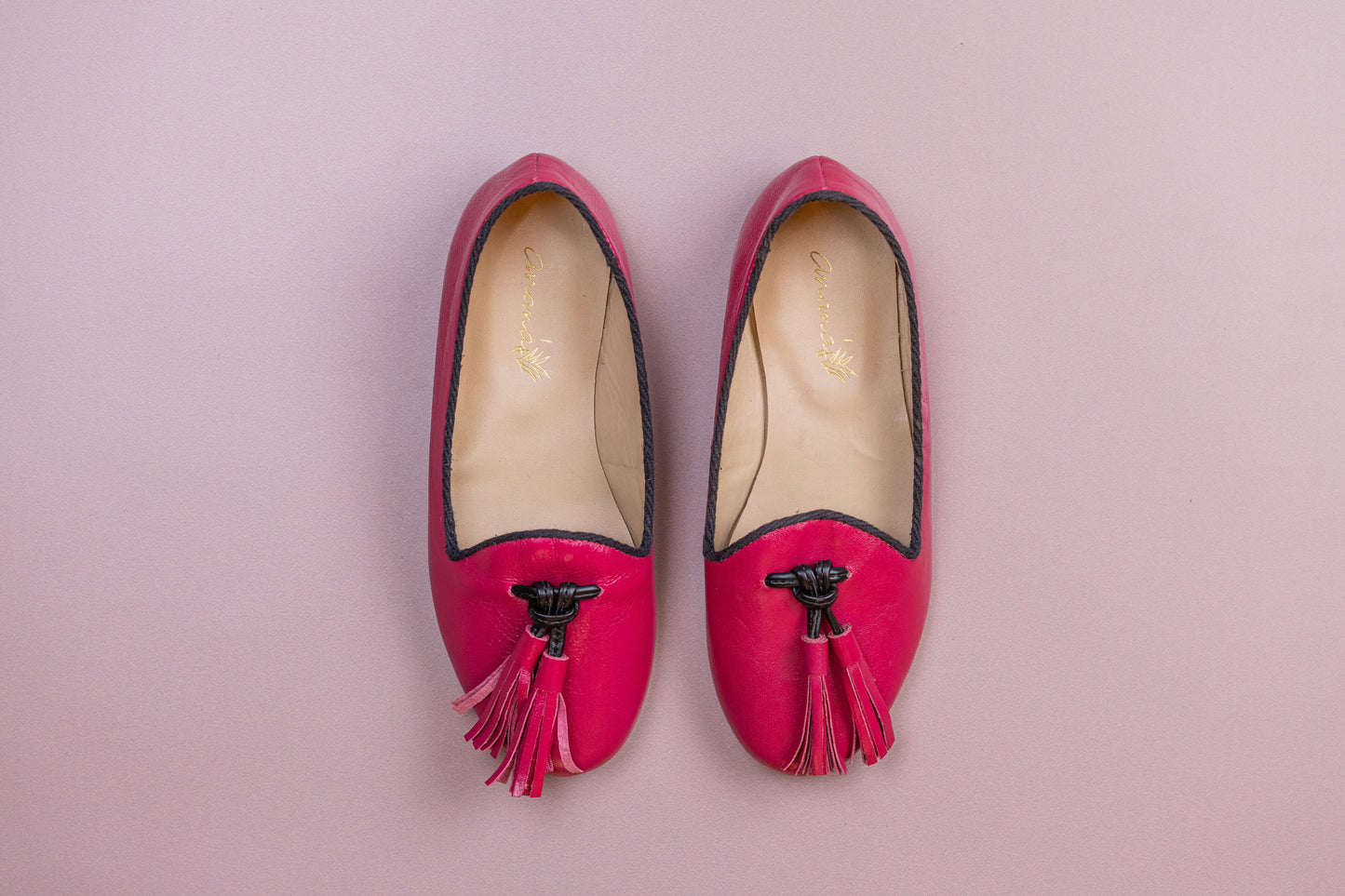 Loafer Infantil Ananás Margot Couro Rosa Pink