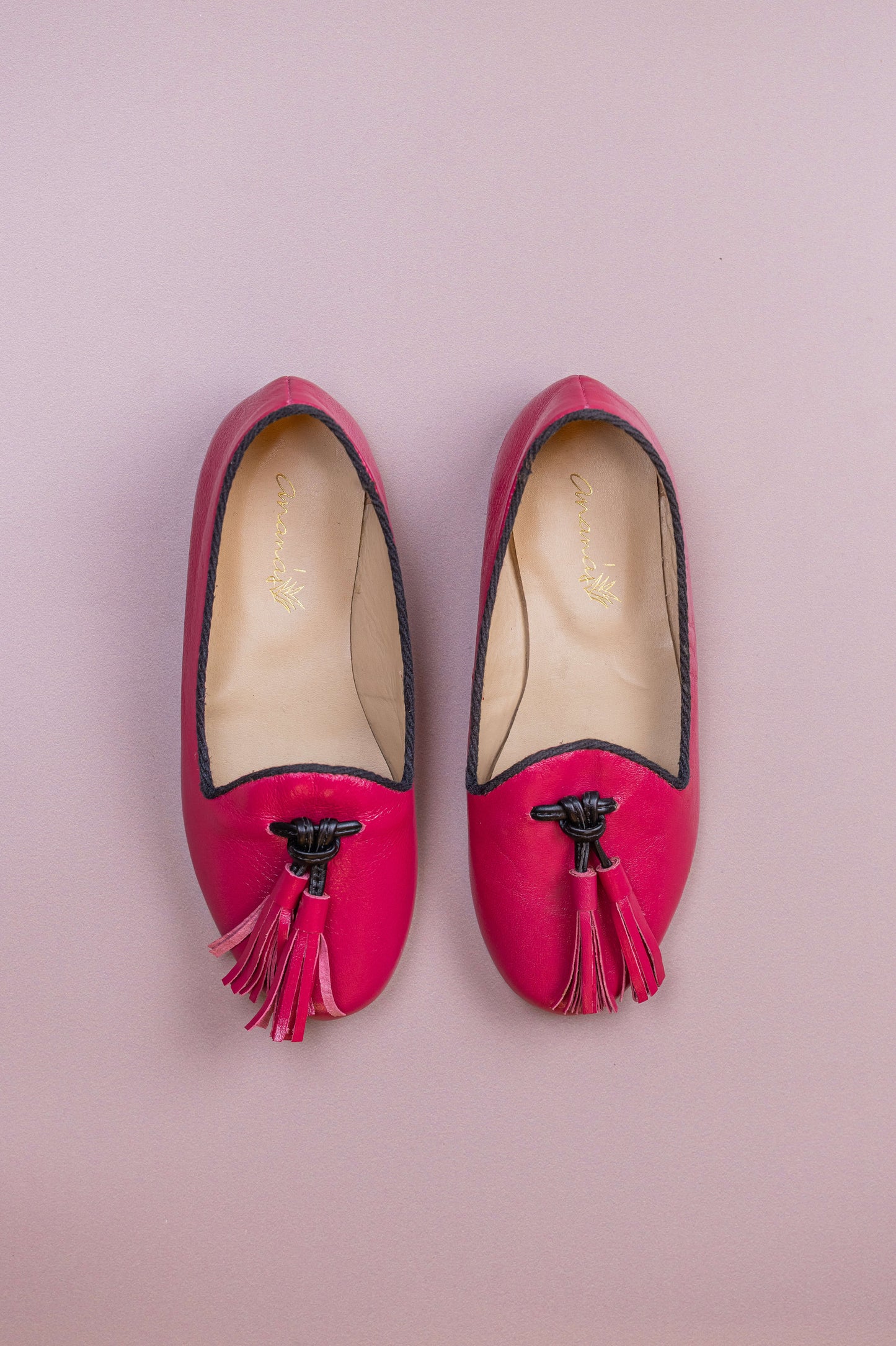 Loafer Infantil Ananás Margot Couro Rosa Pink