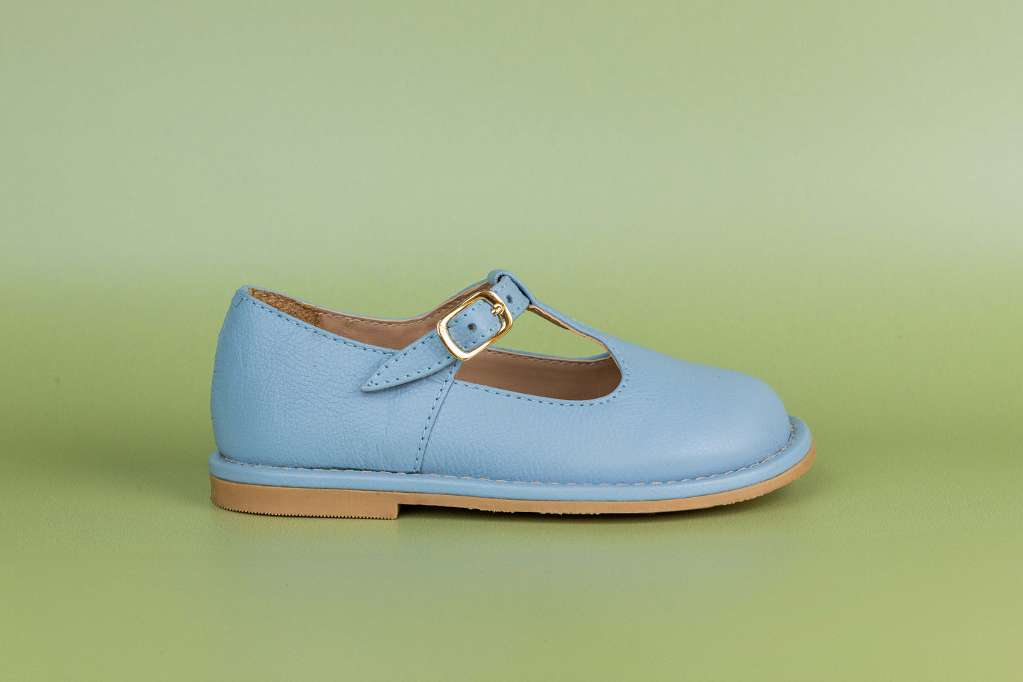 Sapato Infantil Ananás George Couro Azul Bebê