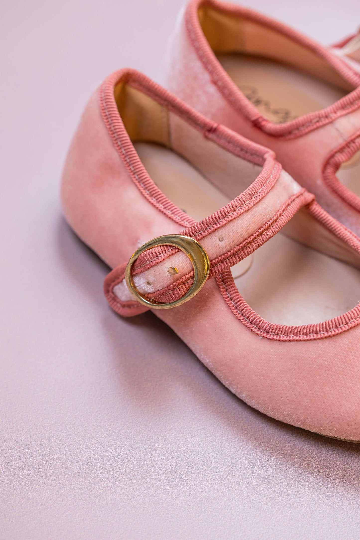 Sapatilha Infantil Ananás Bailarina Polina Veludo Rosa