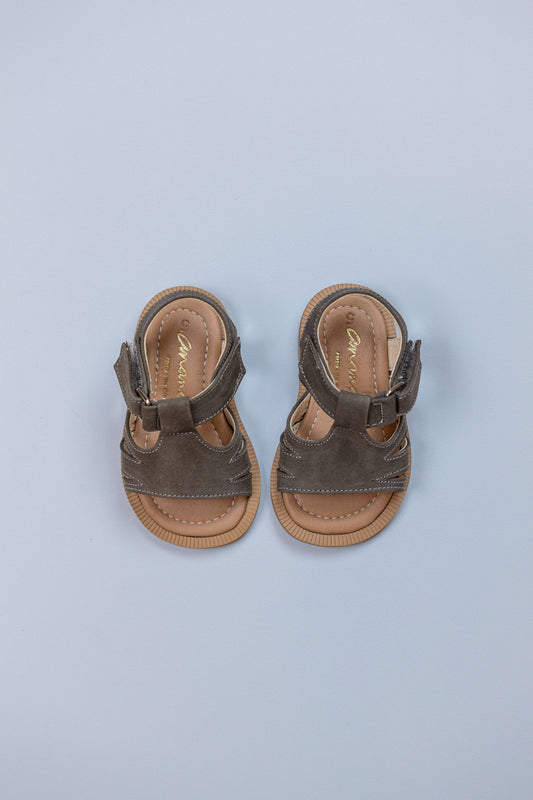 Sandália Infantil Ananás Léo Nobuck Cinza