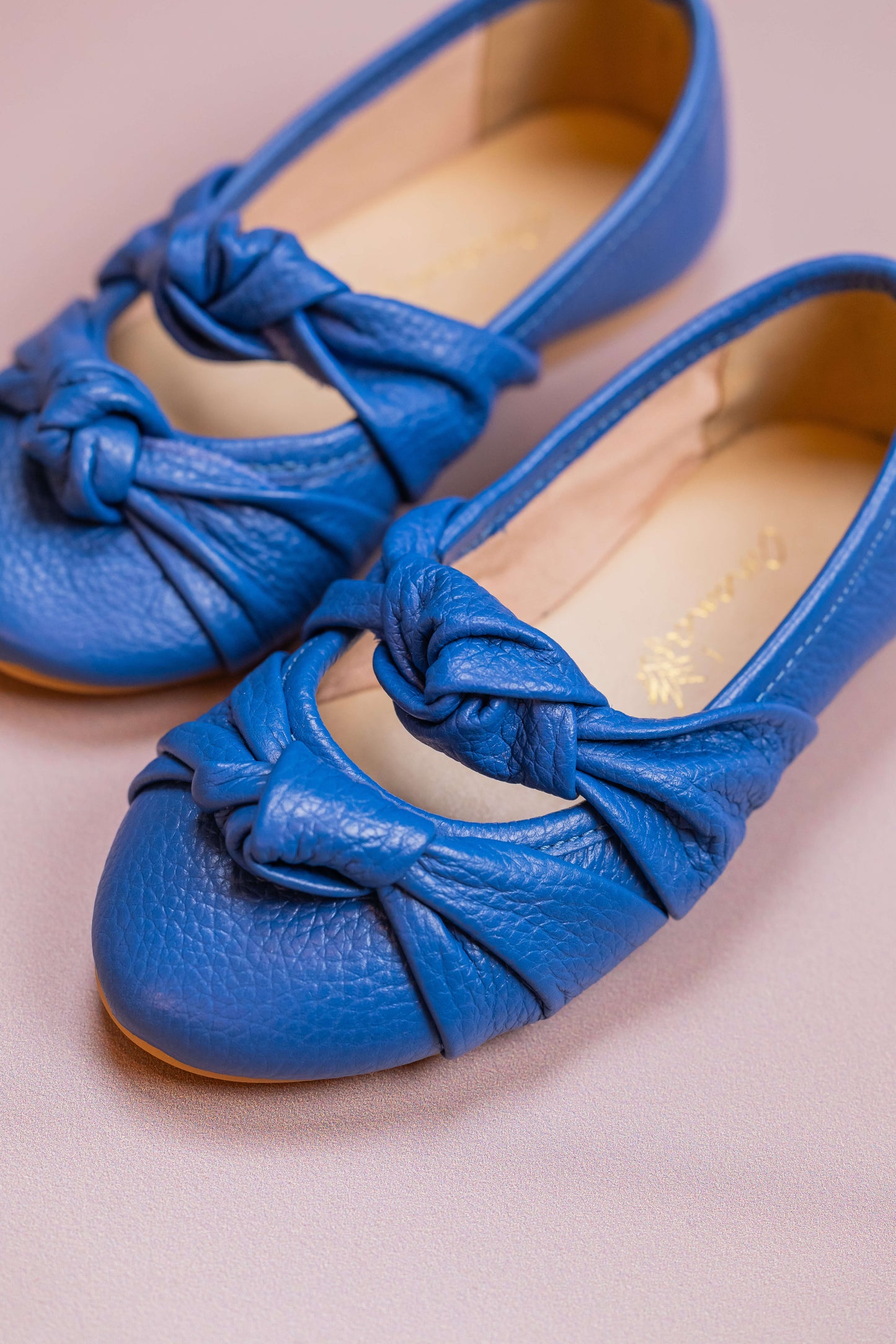 Sapatilha Infantil Ananás Bailarina Galina Couro Azul