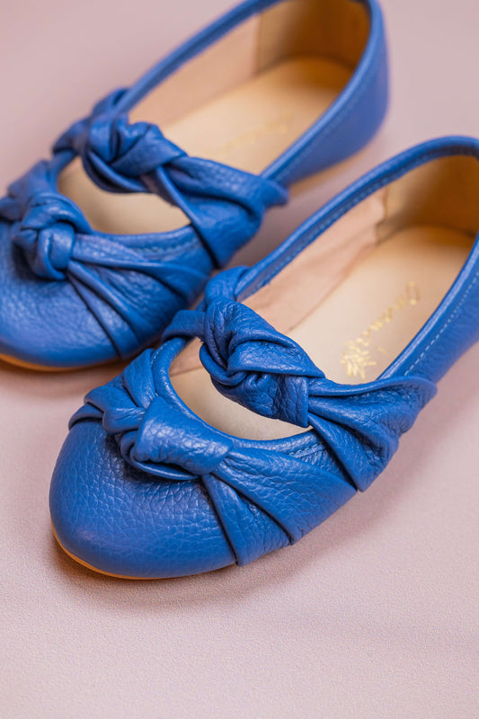 Sapatilha Infantil Ananás Bailarina Galina Couro Azul