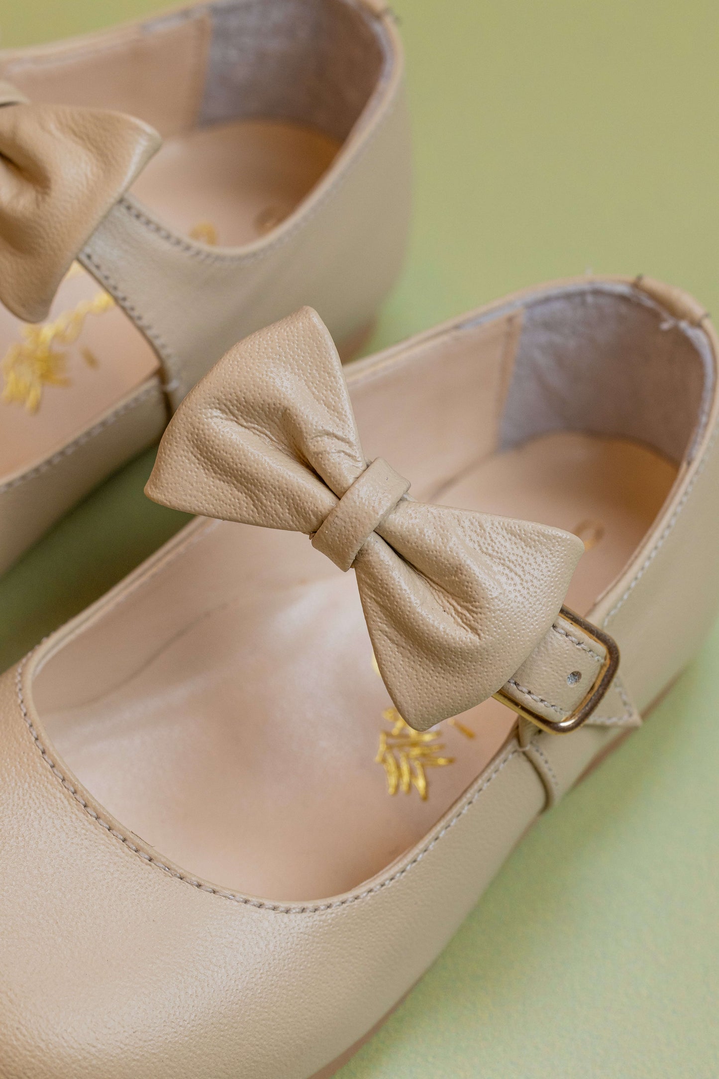 Sapato Infantil Ananás Beth Couro Marfim