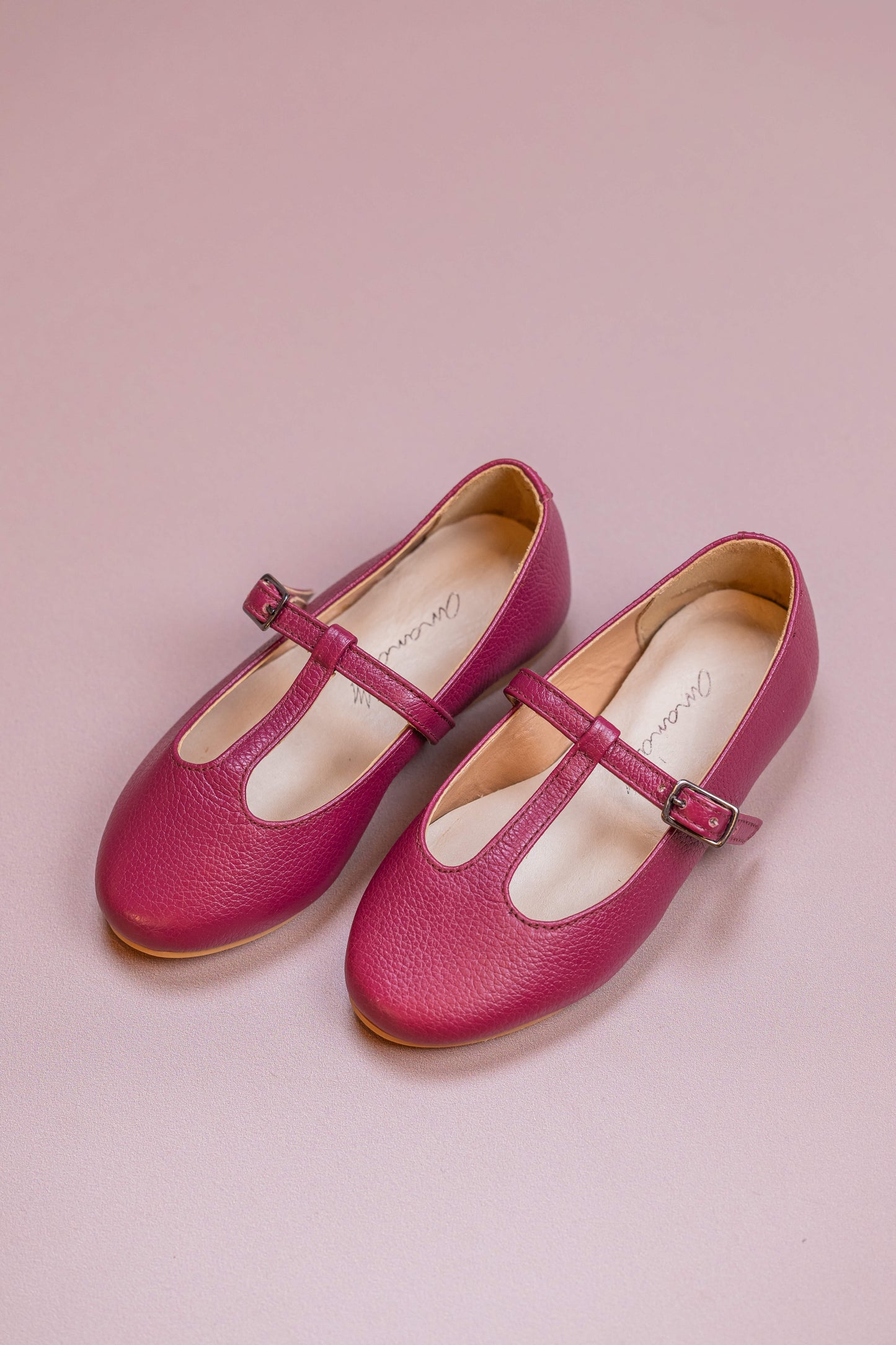 Sapatilha Infantil Ananás Boneca Olivia Couro Rosa Malva