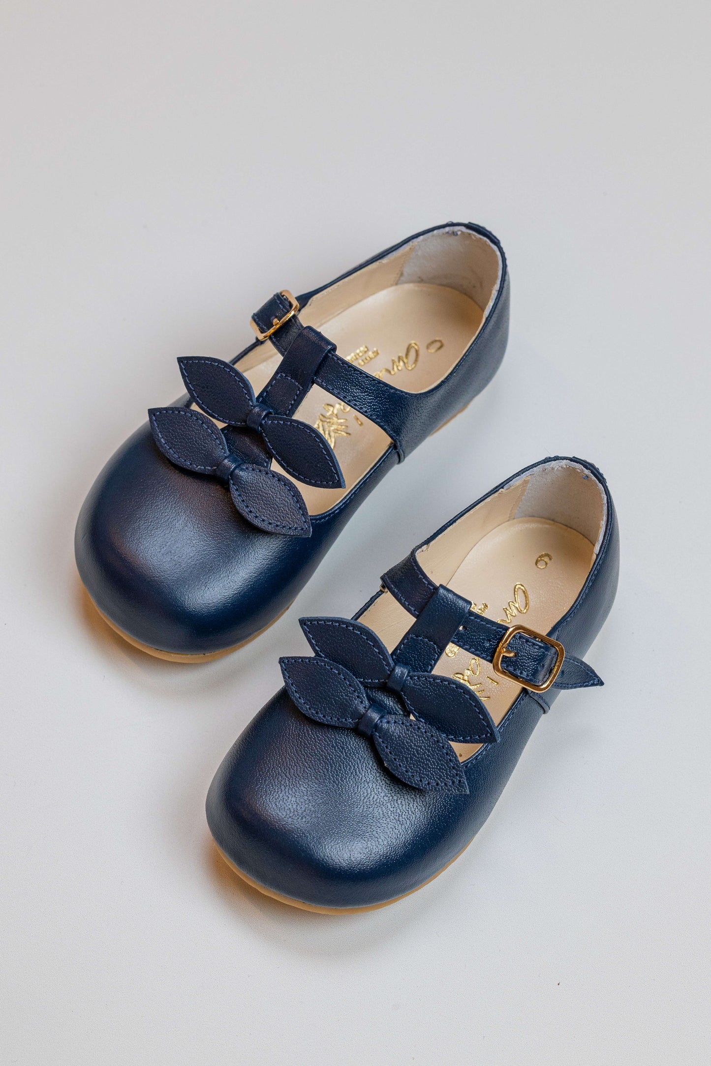 Sapato Infantil Ananás Sylvie Couro Marinho