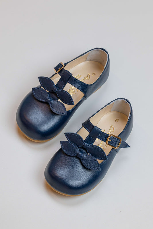 Sapato Infantil Ananás Sylvie Couro Marinho