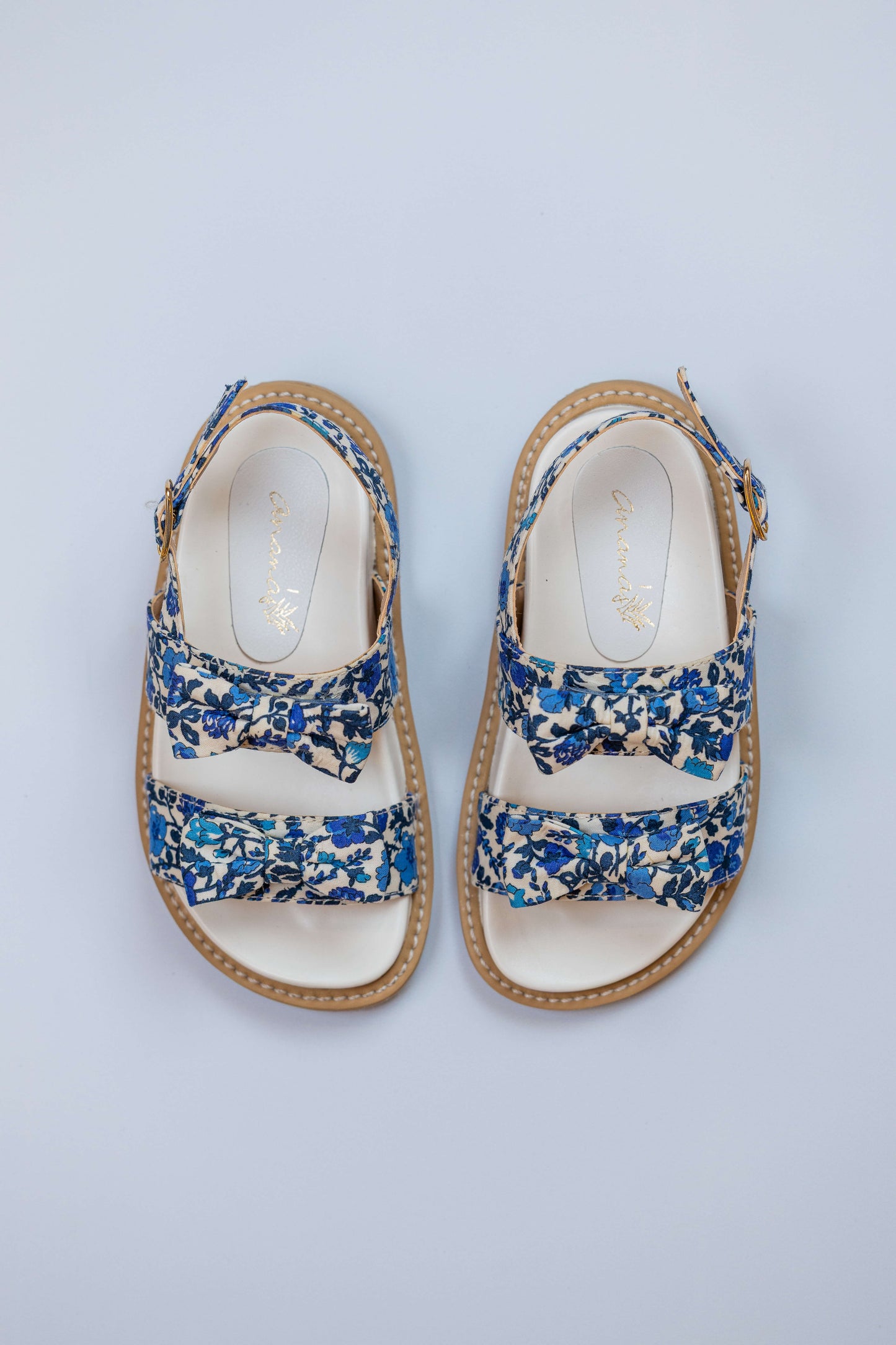 Papete Infantil Ananás Fleur Tecido Floral Azul