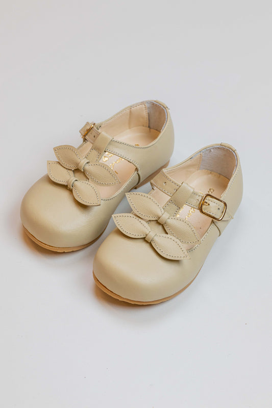 Sapato Infantil Ananás Sylvie Couro Marfim