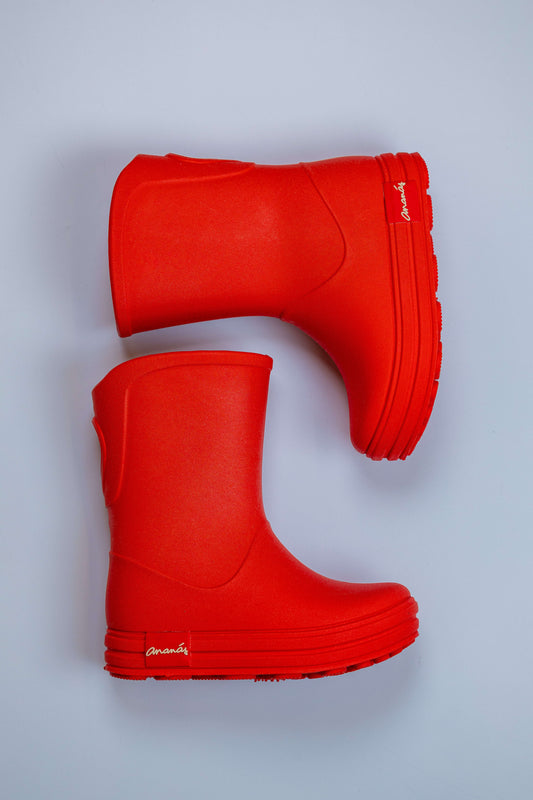Galocha Infantil Ananás Puddle Borracha Vermelha