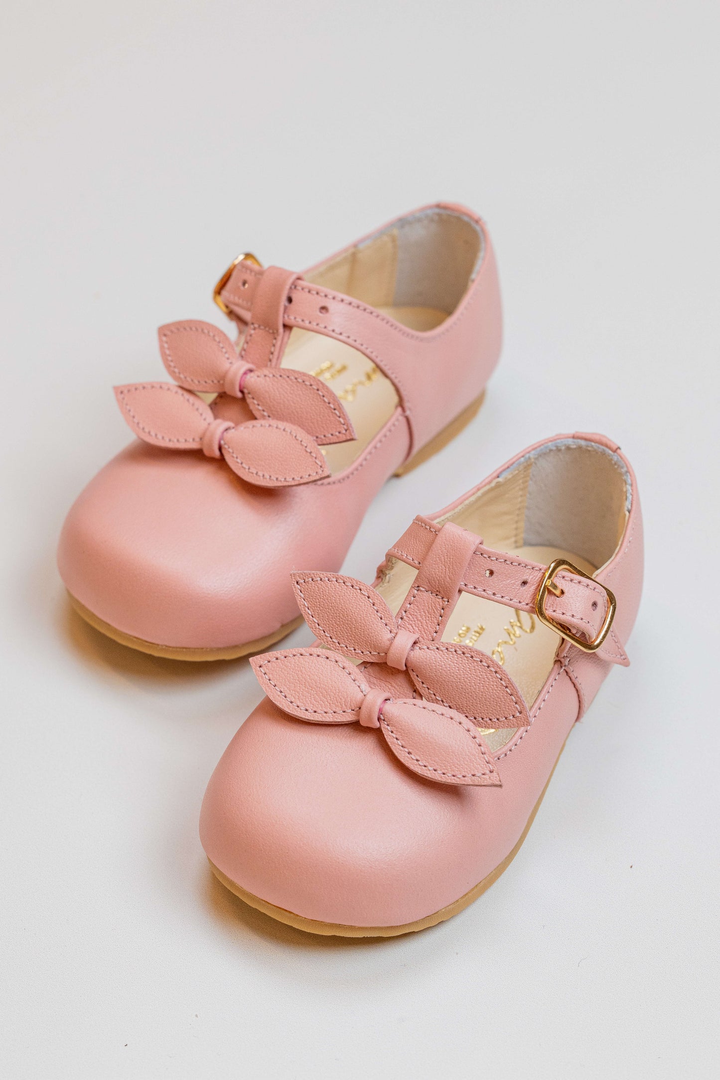 Sapato Infantil Ananás Sylvie Couro Rosa Bebê