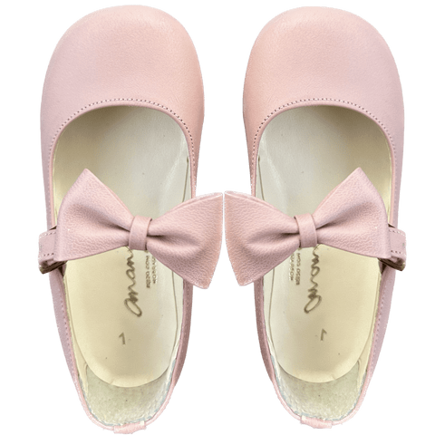 Sapato Infantil Ananás Beth Couro Rosa Bebê