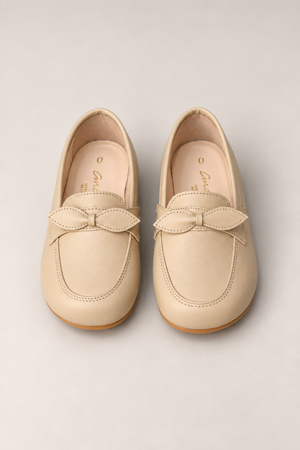 Mocassim Infantil Ananás Sylvie em Couro Off White